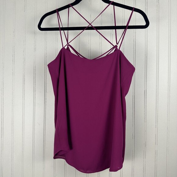 Express Magenta Colored Cami In Women's Size Small, Strappy, Flowy & Comfortable - Picture 4 of 6